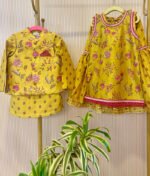 Floral Printed Nehru Jacket Set - Image 11