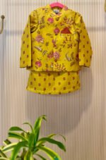 Floral Printed Nehru Jacket Set - Image 10