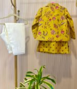 Floral Printed Nehru Jacket Set - Image 9