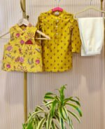 Floral Printed Nehru Jacket Set - Image 8