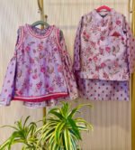 Floral Printed Nehru Jacket Set