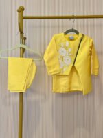 Bold Bloom Asymmetric Jacket Kurta Set - Image 10