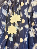 Blue Lotus Tassel Lehenga - Image 5