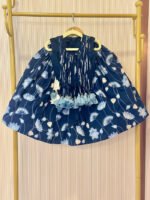 Blue Lotus Tassel Lehenga - Image 2