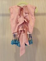 Blue Lotus Tassel Lehenga - Image 8