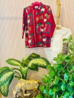 Pichwai Printed Kurta Dhoti Set