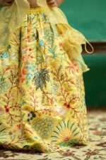Nature Vibes Yellow Lehenga Jacket Set - Image 5