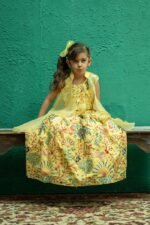 Nature Vibes Yellow Lehenga Jacket Set - Image 2