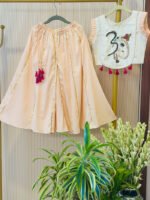 Om Ganehsa Crop Top Plazzos Set