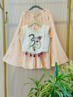 Om Ganehsa Crop Top Plazzos Set - Image 4