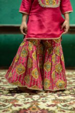 Gotta Embroidery On Printed Sharara Set - Image 20