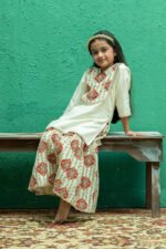 Gotta Embroidery On Printed Sharara Set - Image 7