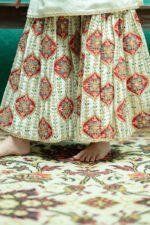 Gotta Embroidery On Printed Sharara Set - Image 4