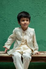 Gottalace Embroidered Jacket Kurta Set - Image 2