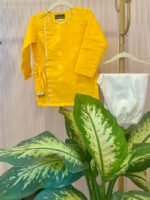 Basant Panchami Angarakha kurta Set for Boys - Image 3