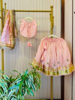 Gulab gotta mirror Lehenga Set For Girls - Image 4