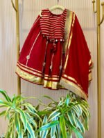 Gulab gotta mirror Lehenga Set For Girls - Image 3