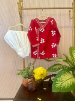 Laal Patta Angarakha kurta Set for boys - Image 2
