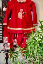 Durga Shakti Kurta Dhoti Set For girls - Image 4
