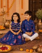 Kesariya anaras Gul Kurta Set - Image 4