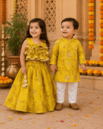 Kesariya anaras Gul Kurta Set - Image 6