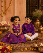 Kesariya anaras Gul Kurta Set - Image 5