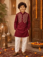 Aaroh Geometric Dori Kurta Set - Image 4