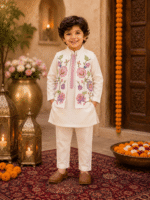 Kusum Embroidered Kurta Set - Image 2