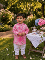 Daisy Bloom Printed Kurta Pyjama - Image 4