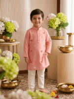 Mishri Kurta pyjama Set For Boys - Image 5