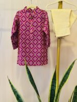 Bandhej Rangrej Kurta Pyjama Set - Image 3