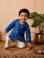 Royal Zari Bloom Kurta Set - Image 3